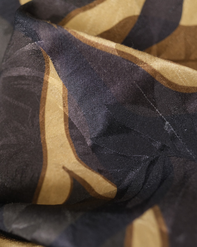 Viscose Jacquard Grand Motif Feuillage - Mercerine