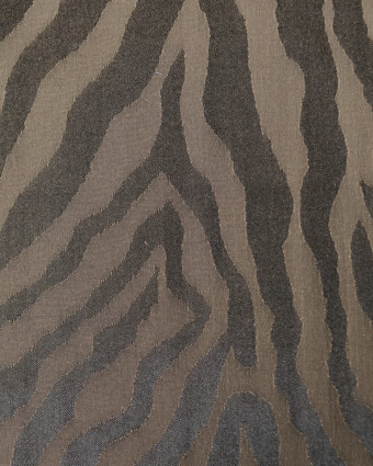 Viscose Jacquard Motif Zèbre Army - Mercerine