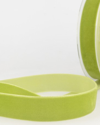 Ruban Velours Vert Anis - Mercerine