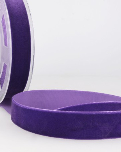 Ruban Velours Violet - Mercerine