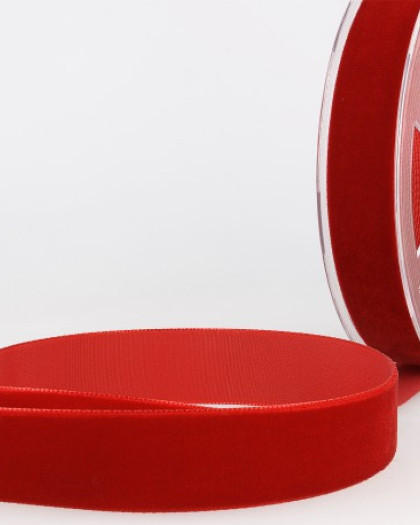 Ruban Velours Rouge - Mercerine