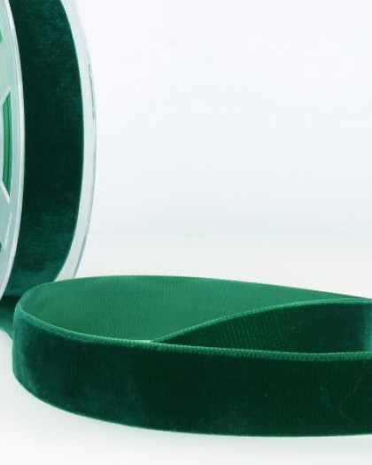 Ruban Velours Vert Bouteille - Mercerine