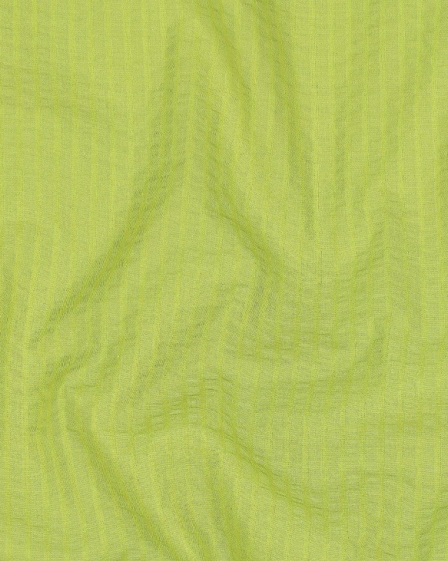 Tissu Seersucker Uni Rayures Vert Pomme - Mercerine