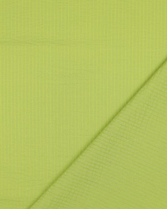 Tissu Seersucker Uni Rayures Vert Pomme - Mercerine