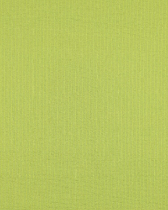 Tissu Seersucker Uni Rayures Vert Pomme - Mercerine