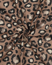 Tissu Canvas Cappuccino Motif Léopard