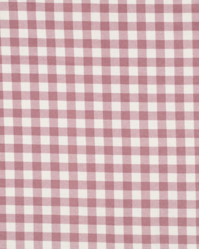 Tissu Flanelle Douce à Carreaux Framboise - Mercerine