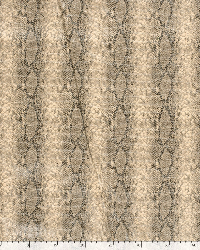 Tissu Simili Cuir Croco Beige - Mercerine