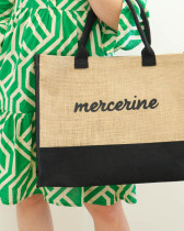Sac Cabas en Toile de Jute Intérieur Enduit Mercerine