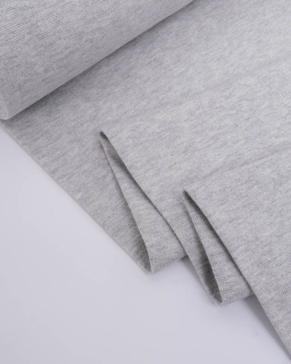 Bord Côte Lurex Gris Chiné Argent - Mercerine