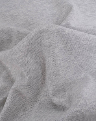 Bord Côte Lurex Gris Chiné Argent - Mercerine