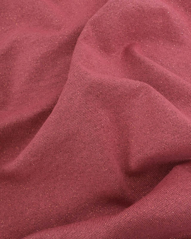 Bord Côte Lurex Rose Tendre Cuivre - Mercerine