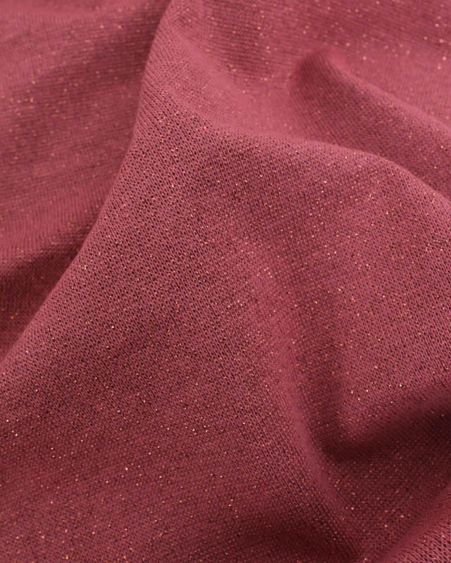 Bord Côte Lurex Rose Tendre Cuivre - Mercerine