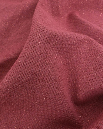 Bord Côte Lurex Rose Tendre Cuivre - Mercerine