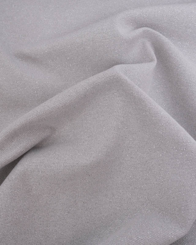 Bord Côte Lurex Gris Lunaire Lurex Argent - Mercerine