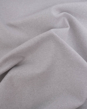 Bord Côte Lurex Gris Lunaire Lurex Argent - Mercerine