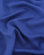 Popeline de Bambou Unie Bleu Indigo