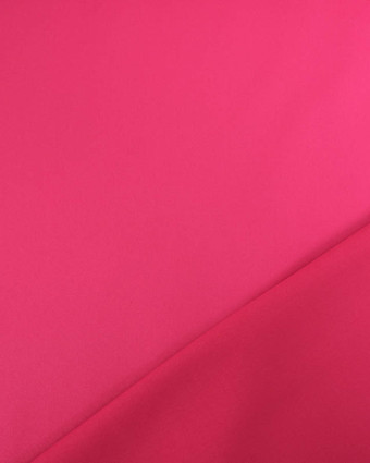 Tissu Satin Microfibre Uni Fuchsia  - Mercerine