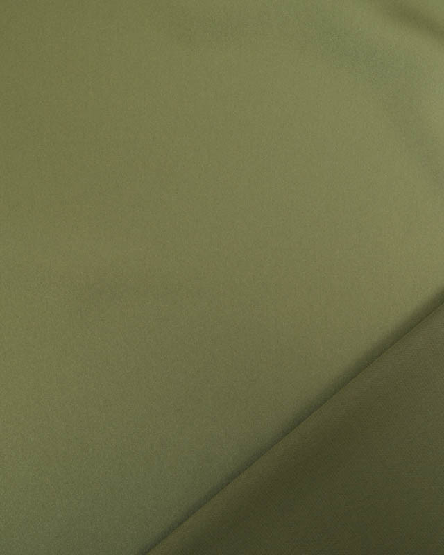 Tissu Satin Microfibre Uni Kaki  - Mercerine