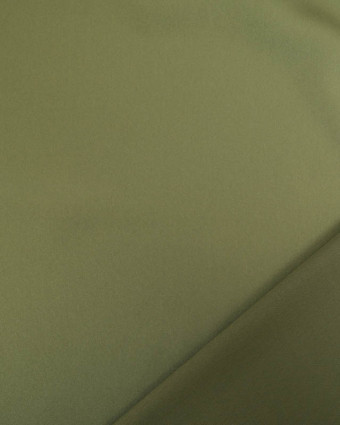 Tissu Satin Microfibre Uni Kaki  - Mercerine