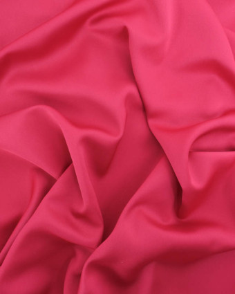 Tissu Microfibre Toucher Soie Fuchsia - Mercerine