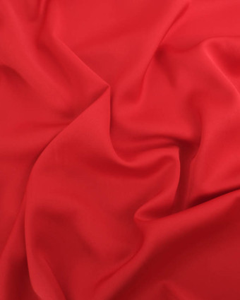 Tissu Microfibre Toucher Soie Cerise - Mercerine