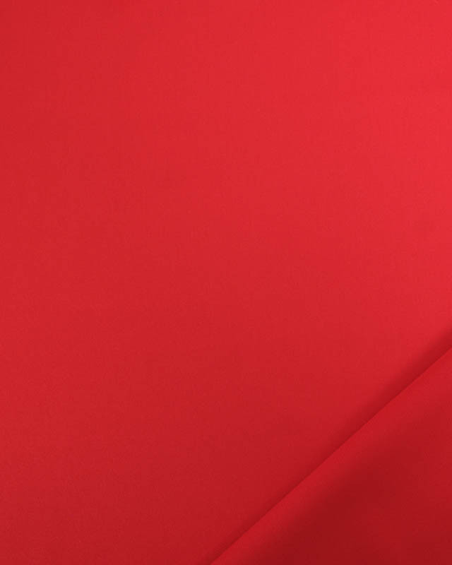 Tissu Satin Microfibre Uni Cerise  - Mercerine
