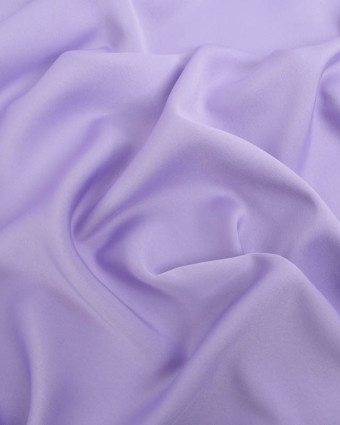 Tissu Microfibre Toucher Soie Lilas - Mercerine