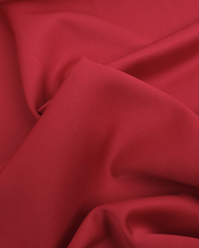 Tissu Satin Microfibre Uni Bordeaux  - Mercerine