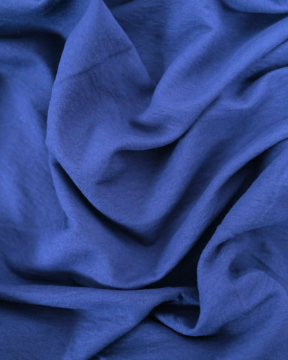 Tissu Toucher Peau De Peche Bleu Royal - Oeko-Tex - Mercerine