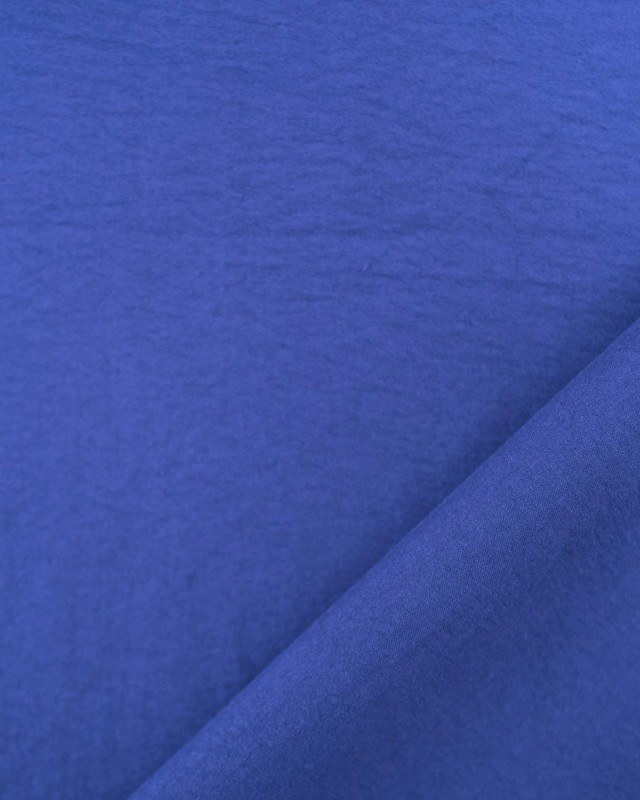 Tissus en ligne : Tissu Toucher Peau De Peche Bleu Royal - Oeko-Tex - Mercerine