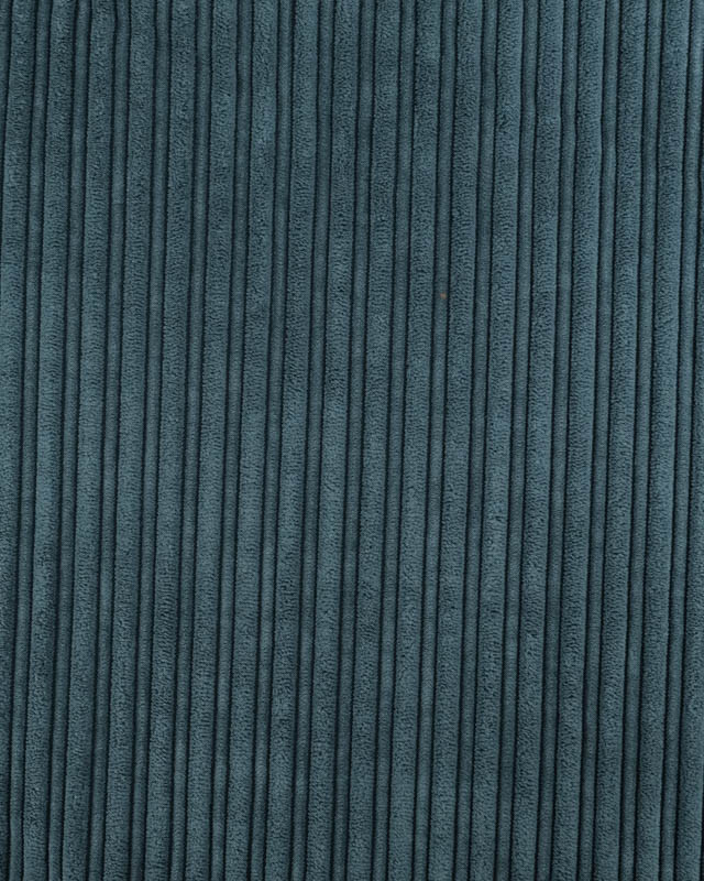 Velours Côtelé Envers Doudou Bleu Canard - Mercerine