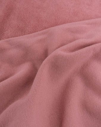 Tissu Jersey Mini Eponge Vieux Rose - Mercerine