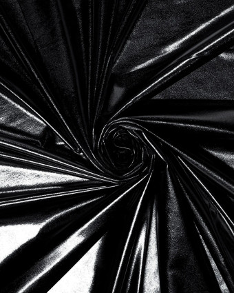 Tissu Lamé Stretch Noir - Mercerine