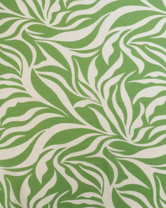 Tissu Viscose Texturée Lyra Vert Praire - Mercerine