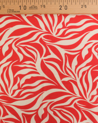 Tissu Viscose Texturée Lyra Cerise - Mercerine