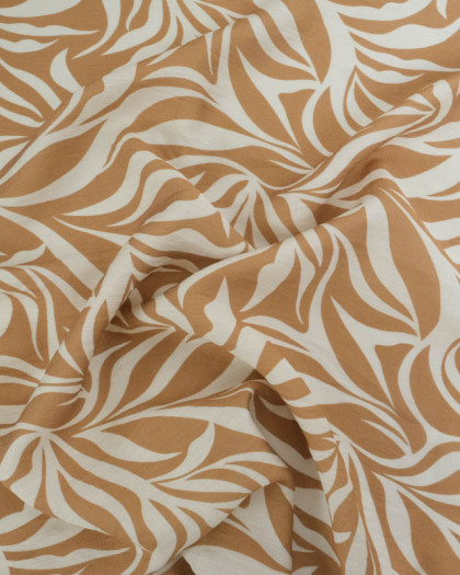Tissu Viscose Texturée Lyra Toffee - Mercerine