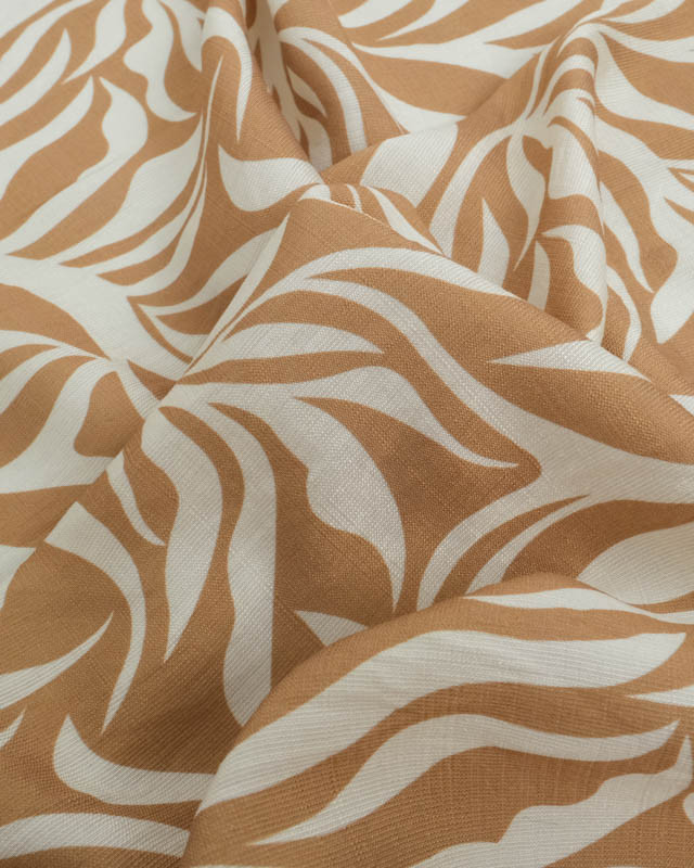 Tissu Viscose Texturée Lyra Toffee - Mercerine