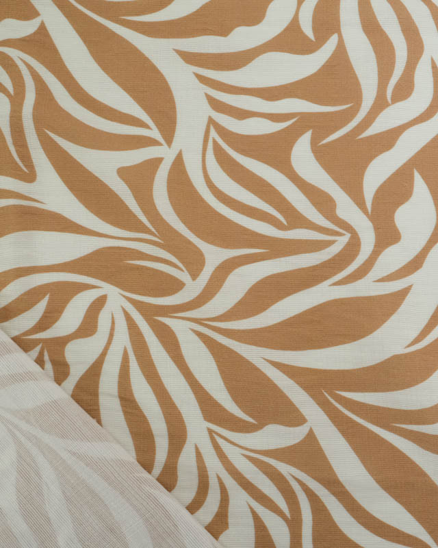 Tissu Viscose Texturée Lyra Toffee - Mercerine