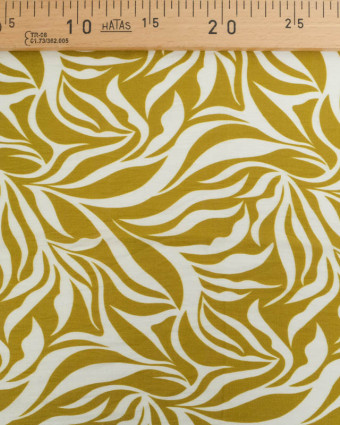 Tissu Viscose Texturée Lyra Olive - Mercerine
