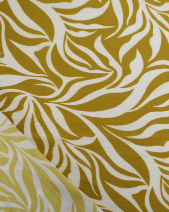 Tissu Viscose Texturée Lyra Olive - Mercerine