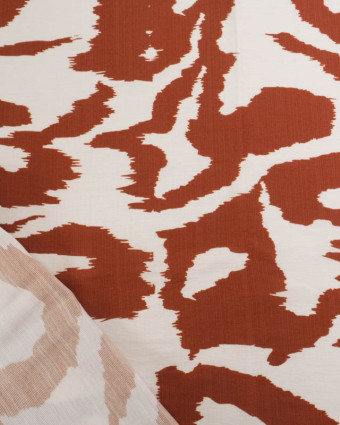 Tissu Viscose Texturée Zella Terracotta - Mercerine
