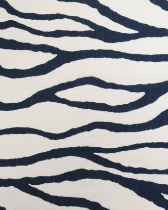 Tissu Viscose Texturée Nairobi Marine - Mercerine