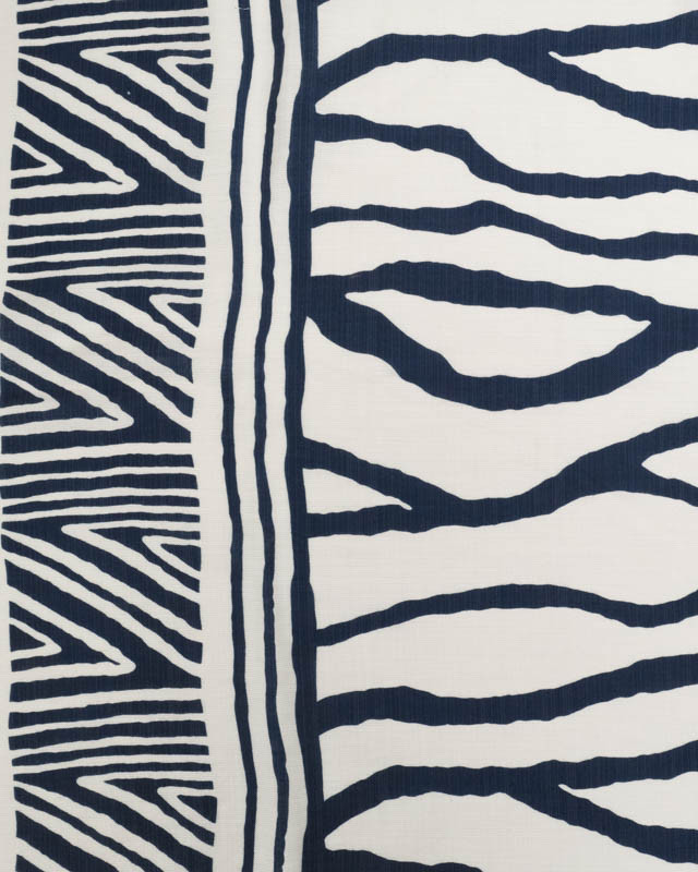 Tissu Viscose Texturée Nairobi Marine - Mercerine