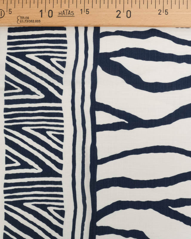 Tissu Viscose Texturée Nairobi Marine - Mercerine