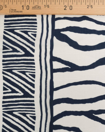 Tissu Viscose Texturée Nairobi Marine - Mercerine