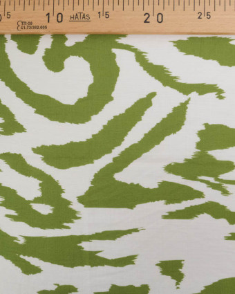 Tissu Viscose Texturée Zella Vert Prairie - Mercerine