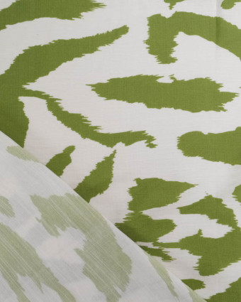 Tissu Viscose Texturée Zella Vert Prairie - Mercerine