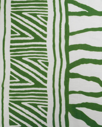 Tissu Viscose Texturée Nairobi Vert Prairie - Mercerine