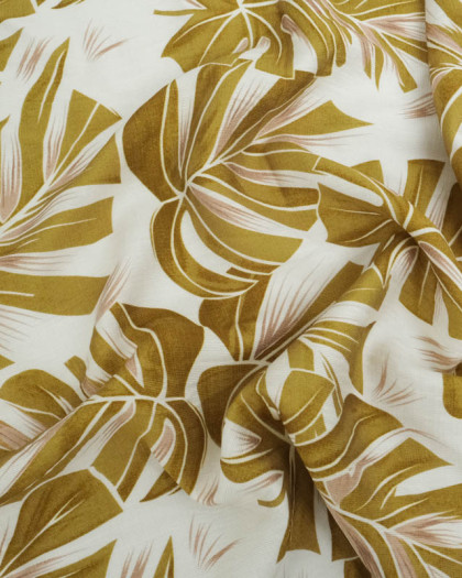 Tissu Viscose Texturée Deliciosa Bronze Antique - Mercerine